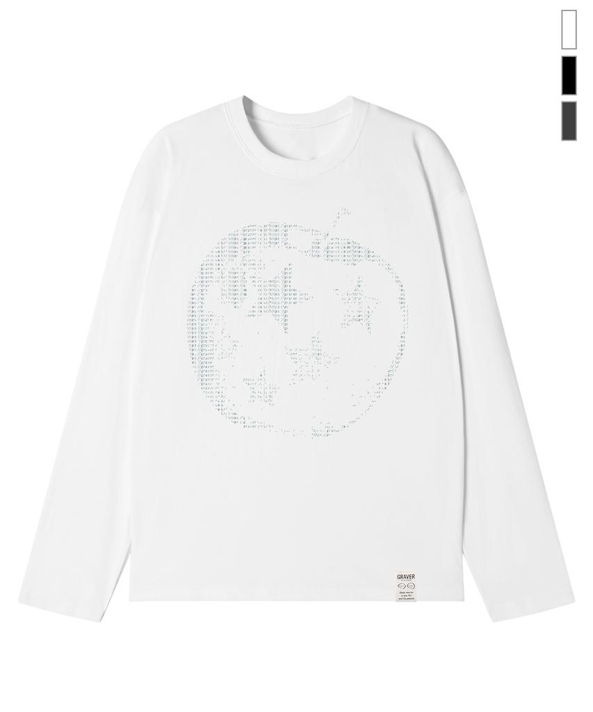 GRAVER [Unisex] Star Apple Long Sleeve T-Shirt_3 Colors