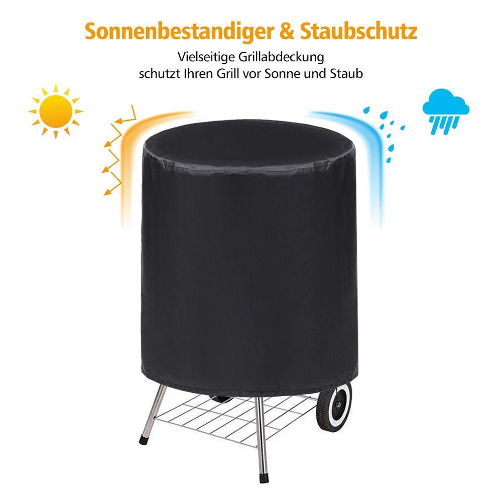 Round Waterproof Gas Barbecue Outdoor Charcoal BBQ Accessories BBQ Cover Protective Grill Protector
