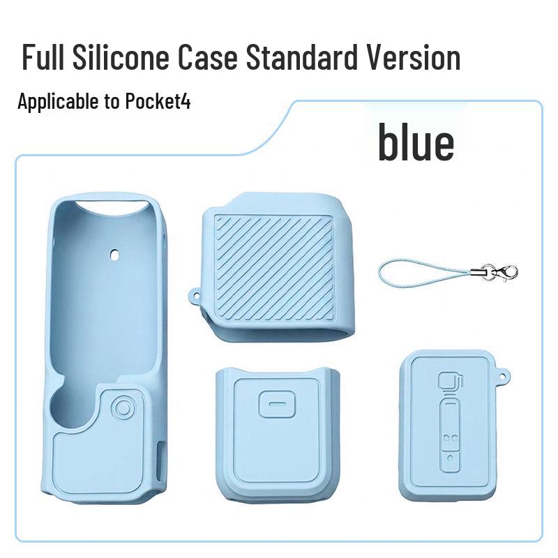 DJI Pocket 4/3 Silicone Protective Case with Screen & Drop-proof Desktop Base