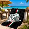 Mexico Football Crest Beach Towel, Quick-drying, Easy to Care for, Suitable for Both Fitness and Beach Vacations,Sports Essential