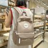 Women's Schoolbag Lightweight Backpack College Style High School Student Solid Color Backpack