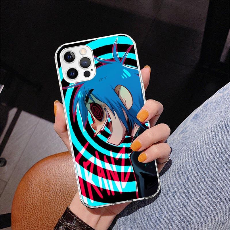 Gorillaz Anime Phone Case For iPhone 17 Air 16 Pro Max 16E 15 + 14 Plus 11 12 13 Mini 7 8 SE Gift Print Cover Fundas 17 Air 16 P