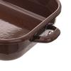 Rechteckige emaillierte Bratreine BRAUN 2,2 l, 34x18,5x6,5 cm