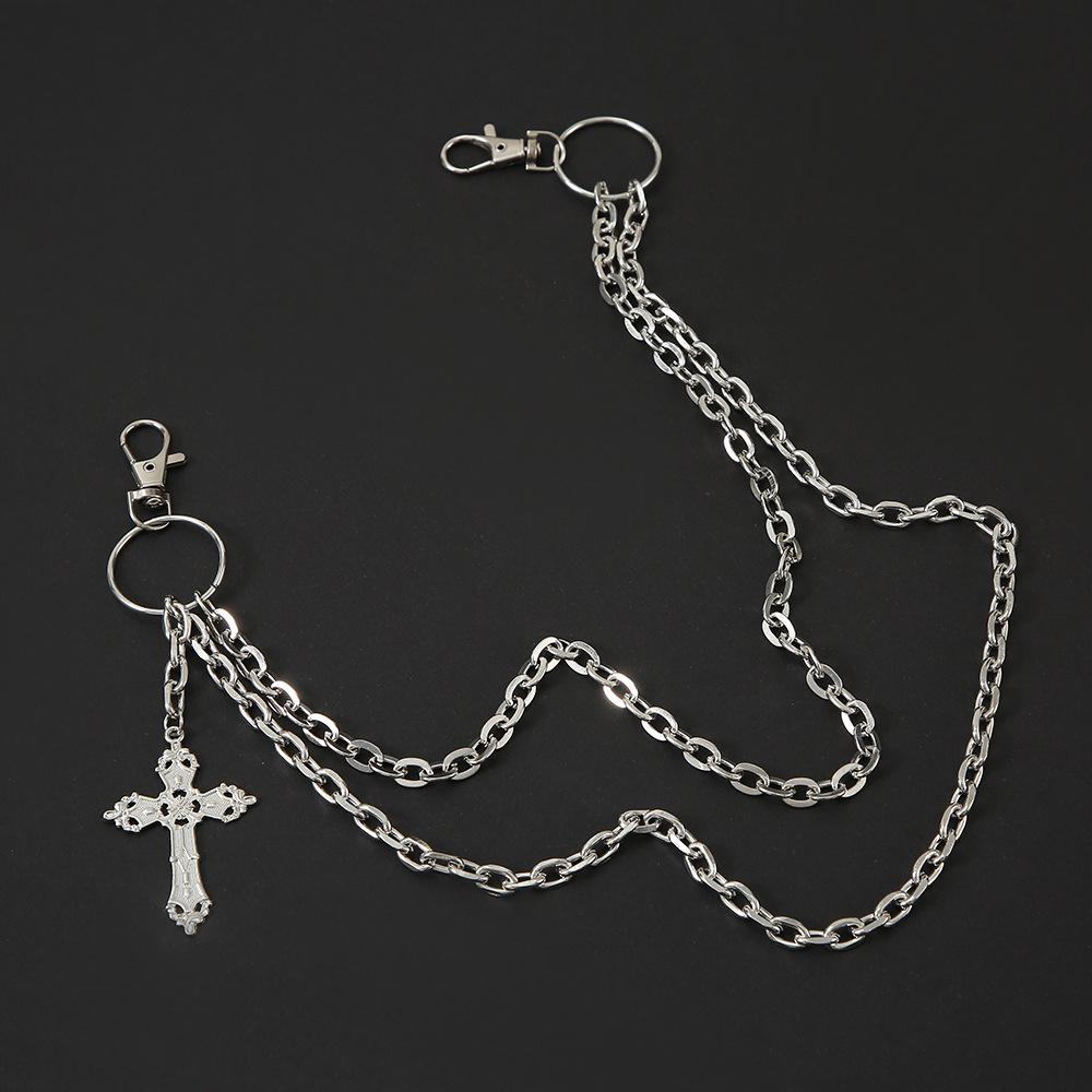 Personalized Multi-Layer Cross Pendant Pants Chain - Fashion Trend Accessory