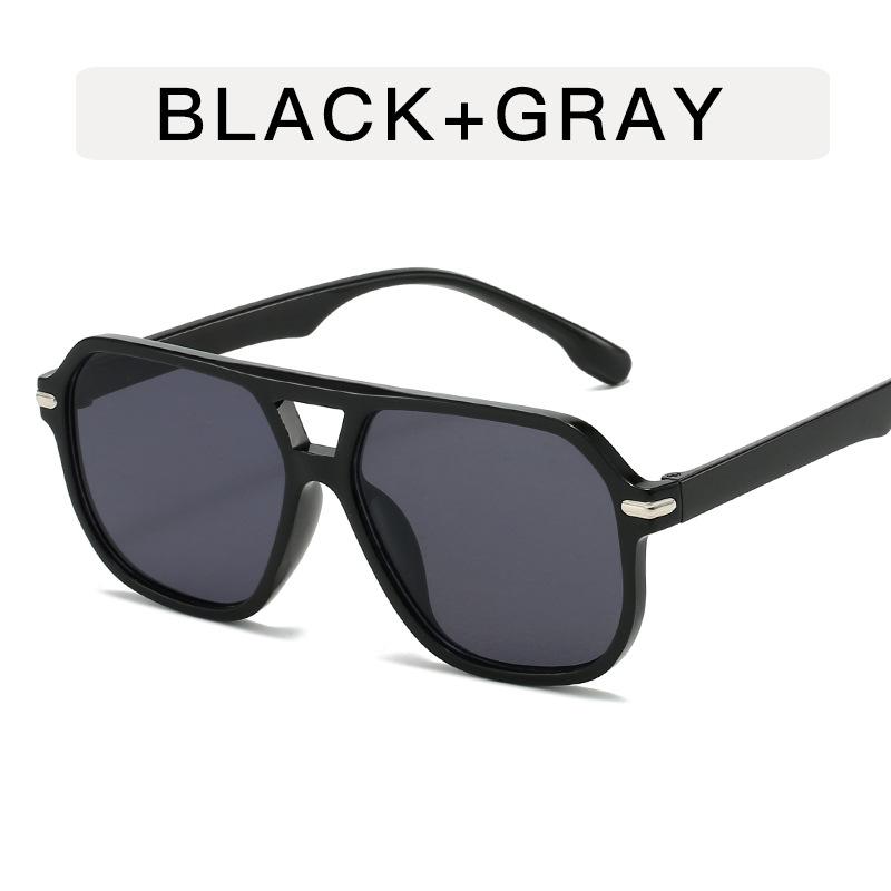 Women Outdoor Ocean Slice Double Beam Sunglasses New Retro Jelly Color Women Square Sun Glasses Uv400 Goggles Eyewear