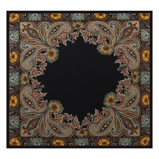Yousheng Kerchief Cashew Pattern Faux Silk Scarf Soft Smooth Bright Color Kerchief Simulated Silk Texture Kerchief