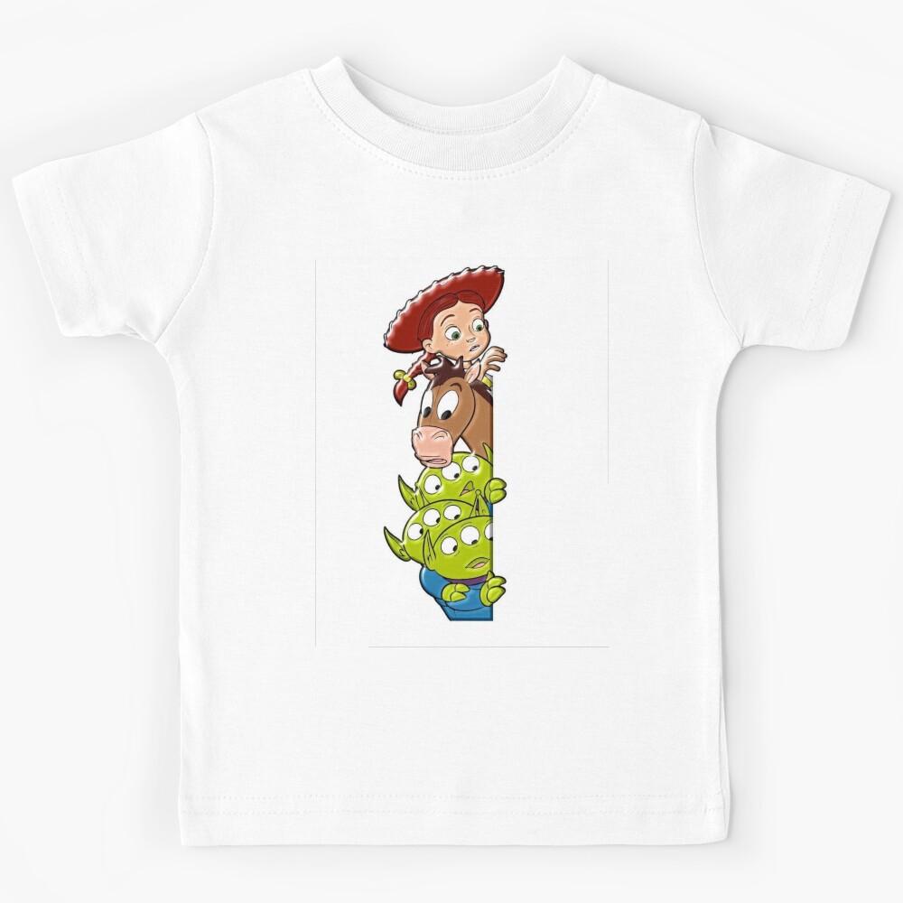 A cowgirl , a horse and three aliens Kids T-Shirt 170