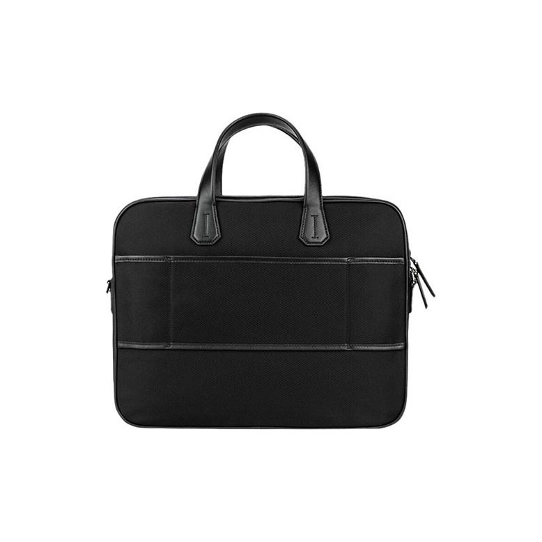 Bally Classic Red And White Striped Commuter Briefcase Fabric Shoulder Bag Men Bags Black CHANDOS-SM-TSP-10