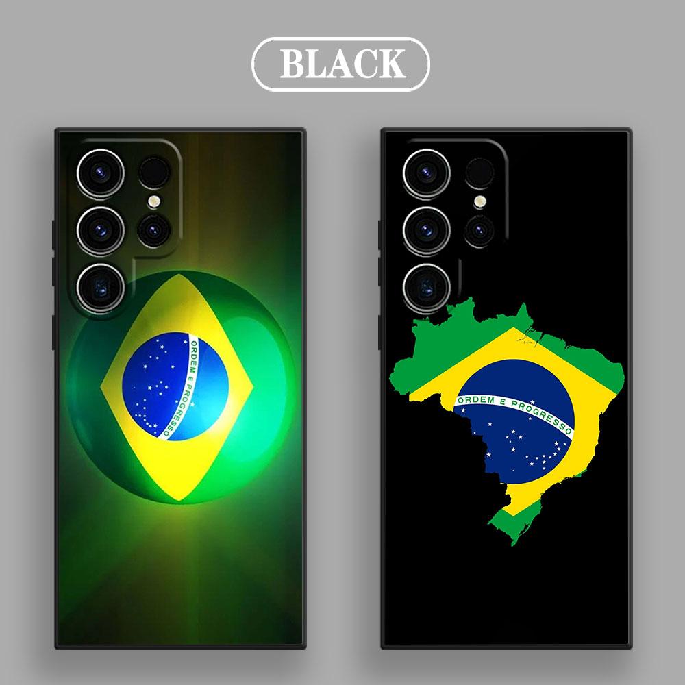 Brazil Brazilian Flag S26Ultra Case For Samsung Galaxy S26 S25 S24 S23 S20 S21 FE S22 Ultra S25 Plus 5G Cases Soft Phone Cover