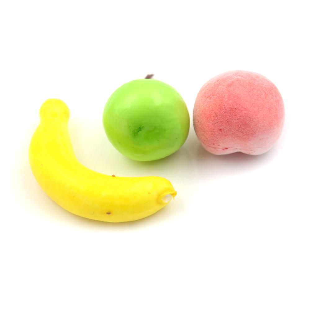 10Pcs Mini Fruits Vegetable Food 1:12 Scale Dollhouse Miniatures Accessories Doll Room Decor Kits Wholesale