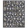 2026 Gold Foil Spring Floral Nail Art Stickers - Small White Flowers & Plant Branches