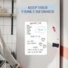 Magnetic Whiteboard Fridge Magnetic Dry Erases Boards Easy To Write and Clean for Family Planner