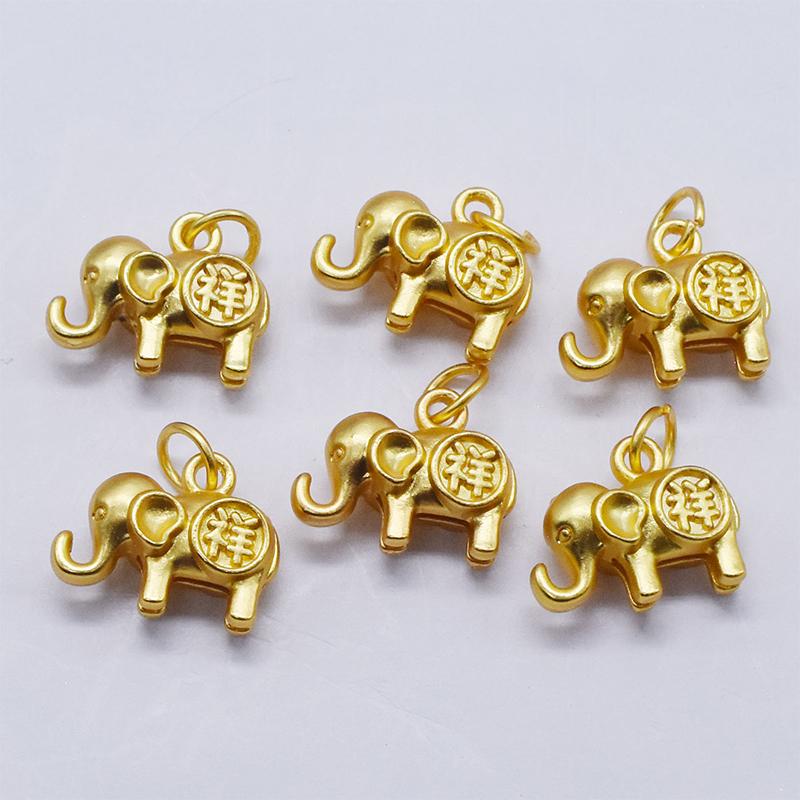 Elephant Metal Pendant Fashion Diy Earrings Bracelet Necklaces Pendants Accessories
