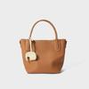 Women's bag, vegetable basket bag, new shoulder messenger bag, high-end commuter, portable first-layer cowhide women's bucket bag