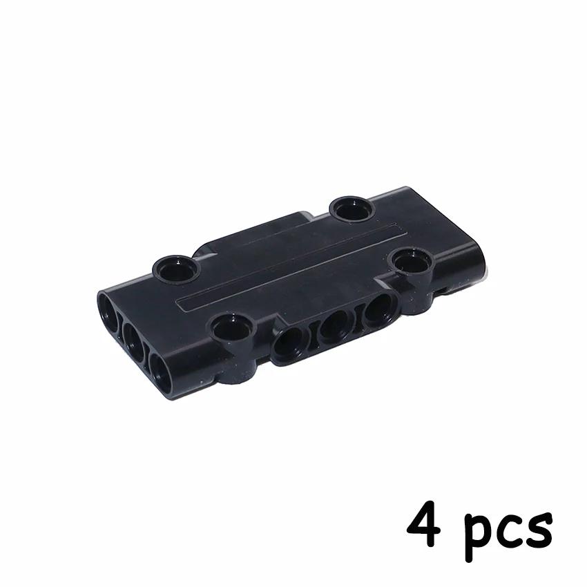 Non-Toxic Moc Building Blocks Bricks 4Pcs Techncial Flat Panel Plate 7X3X1 Assembles Diy Car Toys Parts Compatible With 71709 Panels