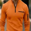 2023 Spring and Autumn POLO Shirt Arm Zipper Men's Sports T-shirt Polo Shirt