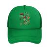 Mushroom Print Blend Casual  Mesh Baseball Cap Hip Hop