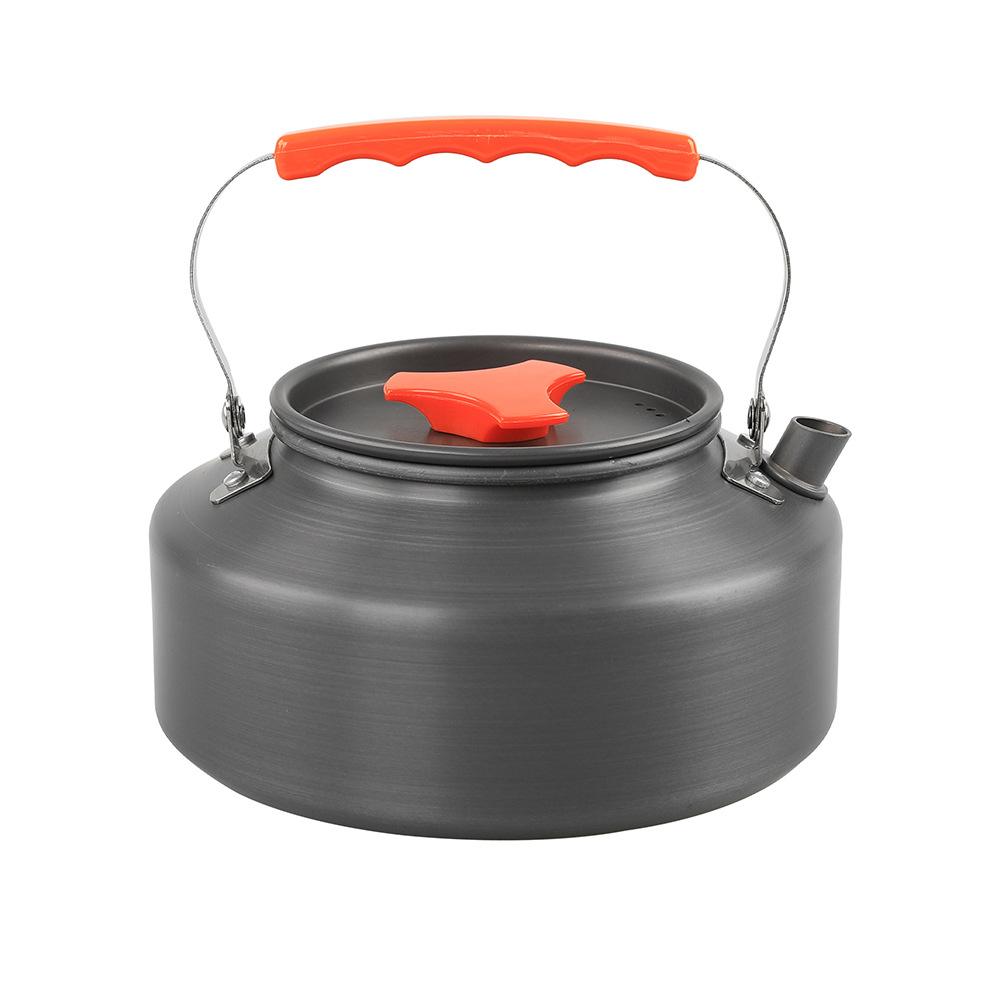 Portable Winter Outdoor Camping 1.1L Kettle, Multifunctional Stove Type Kettle, Lightweight Aluminum Alloy Wear-Resistant Kettle