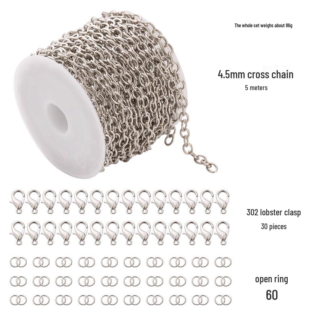 

Набор для изготовления ювелирных изделий своими руками: Материалы для ожерелья и браслета с застежкой-лобстером и набором крестовой цепочки