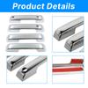 Car Door Handle Cover Trim For Ford F150 2025 2025 / F-250 F-350 Super Duty 2025-2025 Black/Chrome Car Styling Accessories