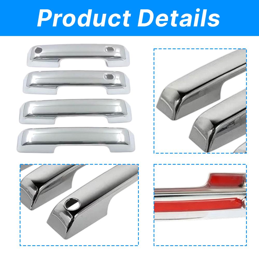 Car Door Handle Cover Trim For Ford F150 2025 2025 / F-250 F-350 Super Duty 2025-2025 Black/Chrome Car Styling Accessories