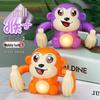 TikTok Electric Tumbling Monkey Toy for Kids – Early Education Light Music Somersault Crawling Monkey