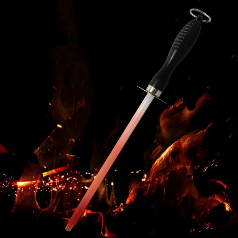 6.5/7.5 Inch Sharpening Rod Carbon Steel Sharpening Tools with Comfortable Handle Professional Durable Household Kitchen Gadgets