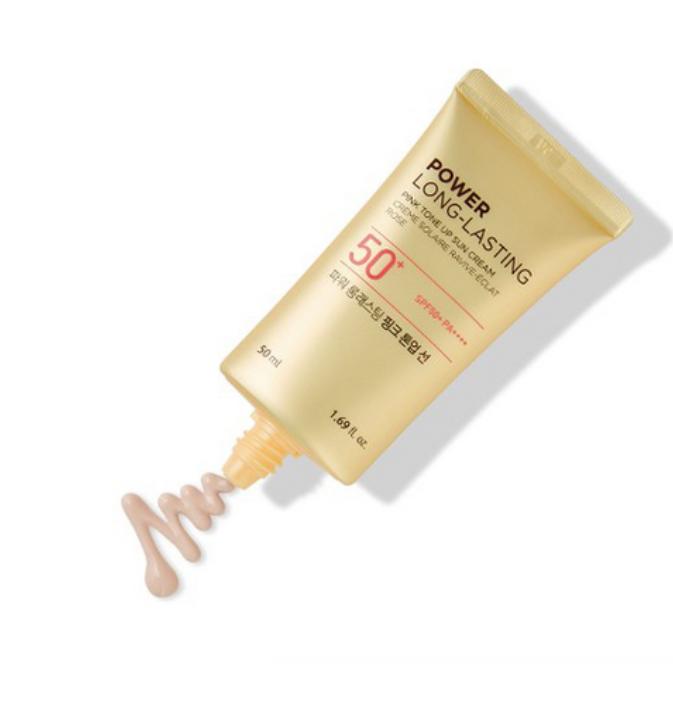 The Face Shop Power Lang Anhaltende Rosige Aufhellende Sonnenlotion LSF50+ PA++++ 50ml