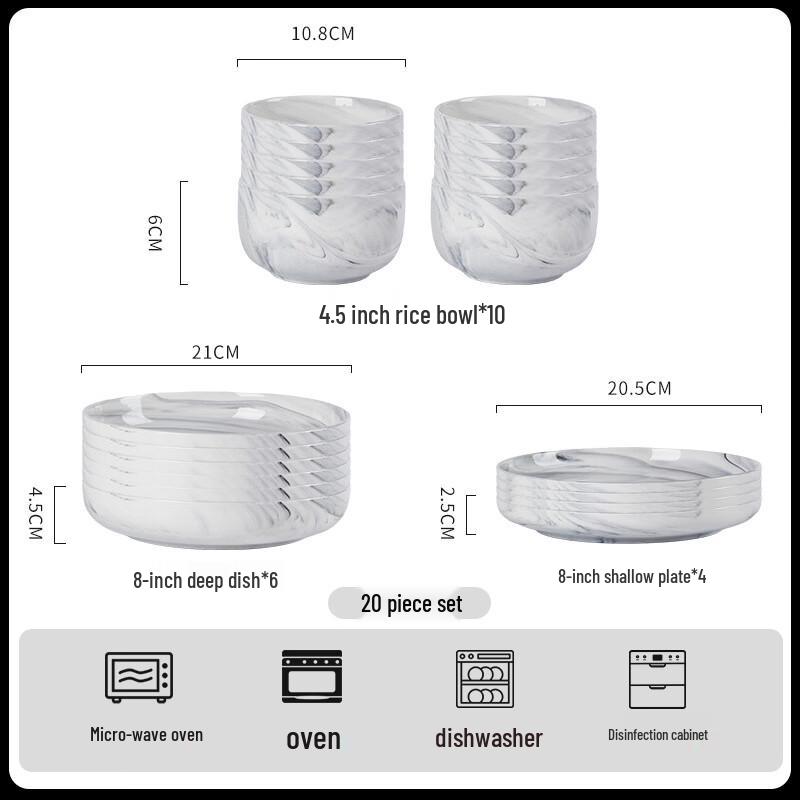 

Hanyou Japanese Ceramic Dinnerware Set