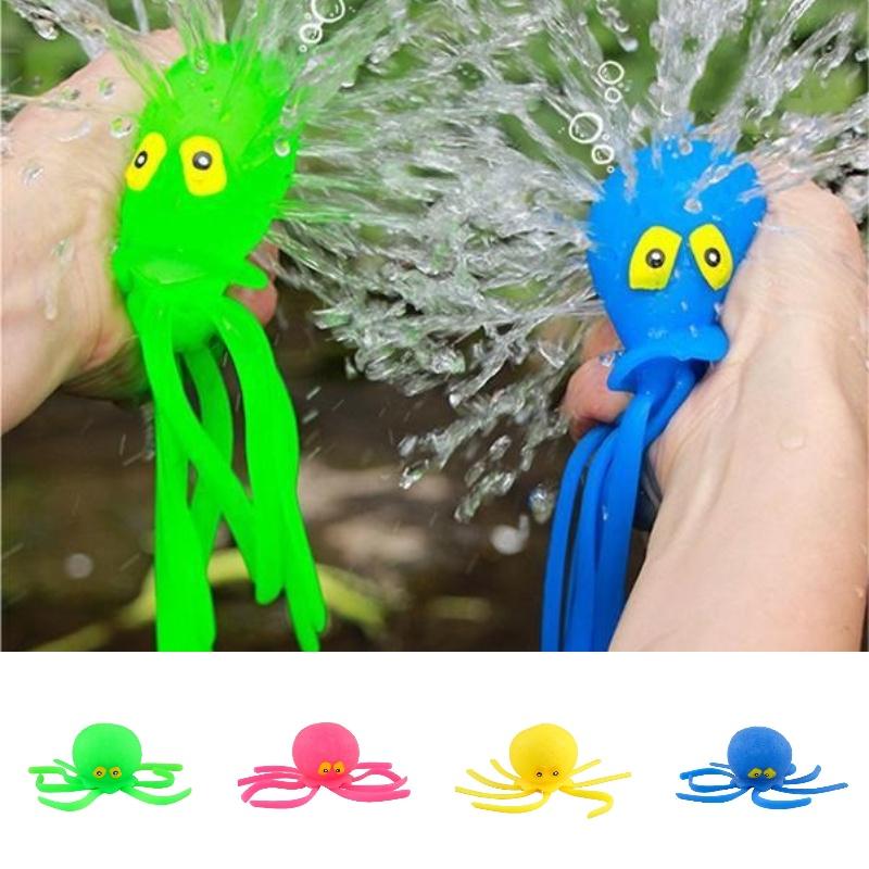 Animal Marinho Squishy Polvo Brinquedo de Banho Para Crianças Tpr Brinquedo Para Brincar na Água e Aliviar o Estresse