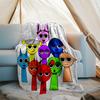 1pc SPRUNKI1 Theme Blanket - Digital Print, Polyester, Cozy for All Seasons, Perfect for Outdoor, Camping, and Travel
