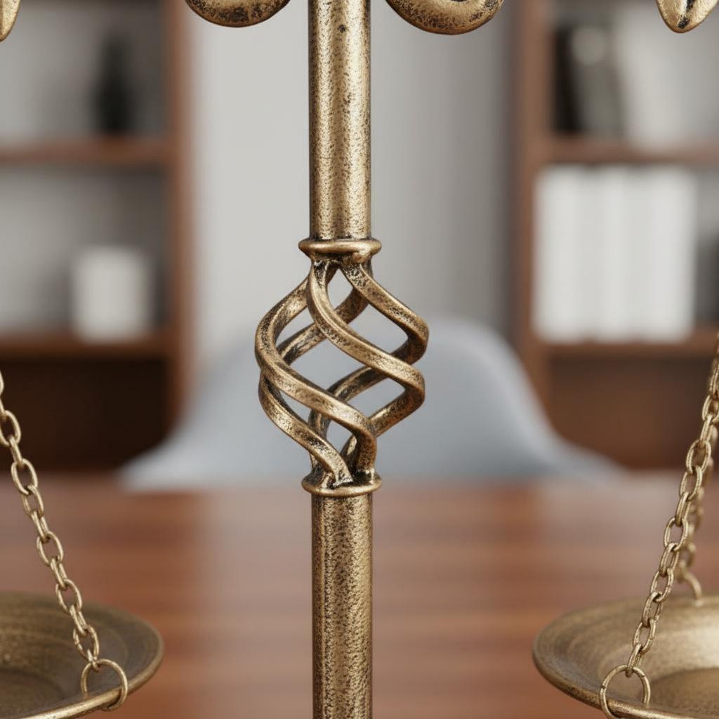 Decorative Balance of Fairness Versatile Balance of Fairness Sculpture Decorative Balance Scale Handmade Vintage Balance Scale