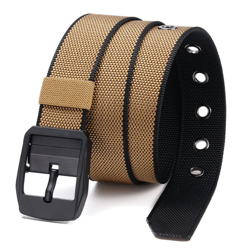 Men'S Outdoor Belt Popular Nylon Belt Adjustable Simple Automatic Buckle Belt