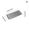 Vintage 304 Stainless Steel Snowflake Silver Square Tray Round Edge Dinner Plate Dessert Grill Tray Steak Plate Decorative Tray