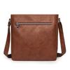 Lightweight Retro Messenger Bag Women's Bag Large Capacity Crossbody Bag PU Shoulder Bag