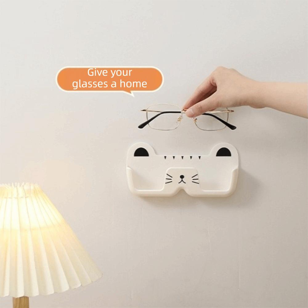Seamless Wall Mounted Eyeglass Frame Easy To Install Glasses Holder Cat Glasses Frame Office