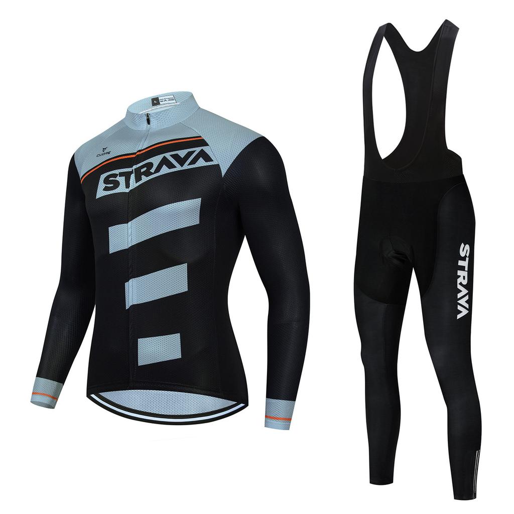 Autumn and Winter Long-sleeved S Cycling Suit, Men's and Women's Breathable Road Mountain Bike Suit