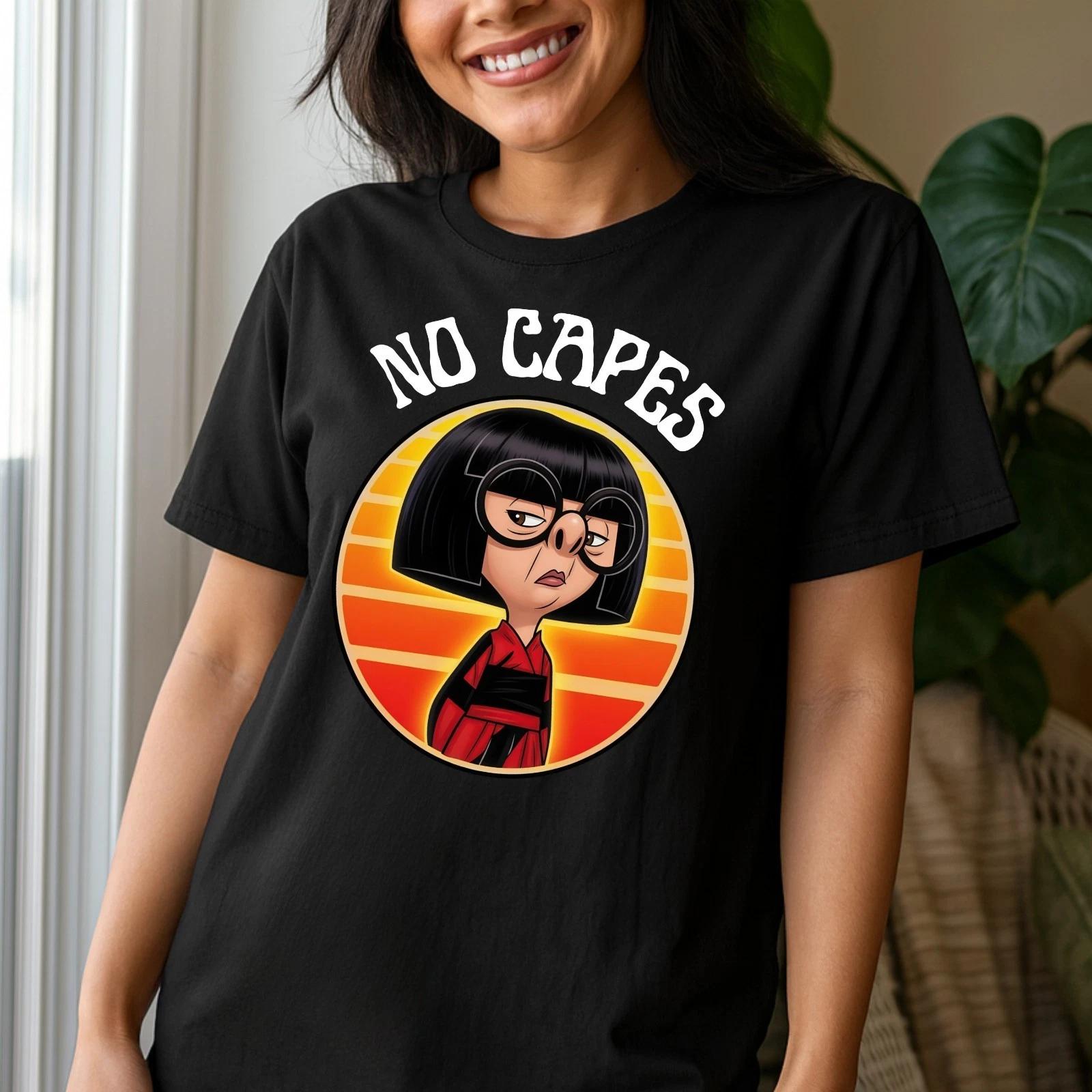 Funny Disney Edna Mode No Capes Unisex T-shirt S
