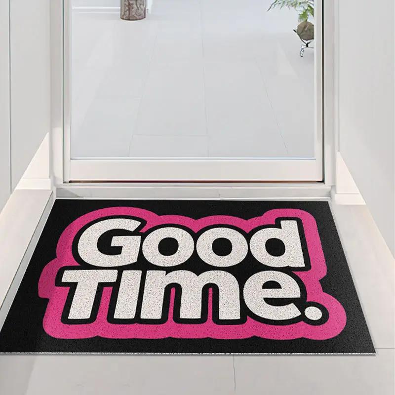 Minimally Designed Household Floor Mats That Can Be Trimmed, Door Mats with Wire Loops, Dirt Resistant and Dust Removing Mats