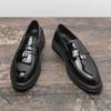 Fashion Handmade Leather Mens Casual Shoes New Fashion Slip-on Shoes Italian Style Male Loafers Soft Flats Lightweight Moccasins for Man