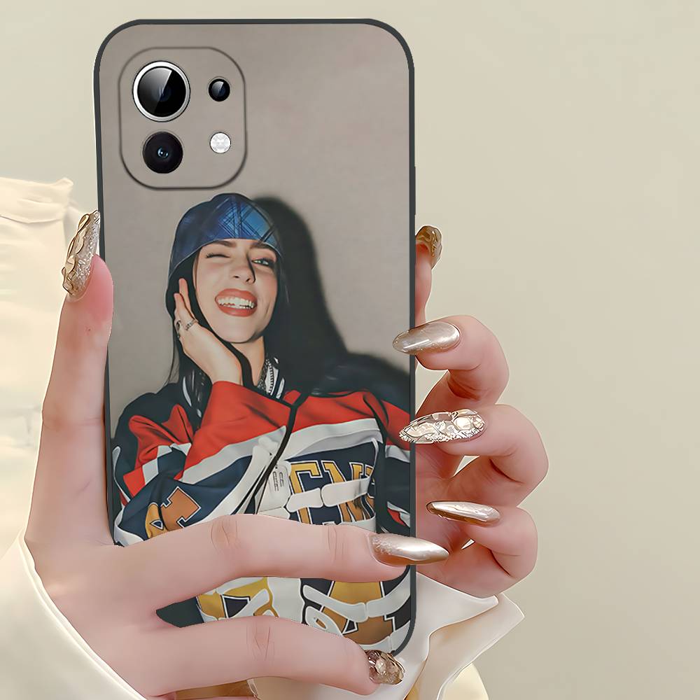 American Classic Female Singer Slim Black Shockproof Phone Case: Snug Fit For Xiaomi 12,11,12S Ultra & Redmi Note 11,10T,9,9A,8P