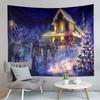 Cartoon Elk Home Decor Tapestry Cute Christmas Art Wall Hanging Living Room Bedroom Dorm Wall Decor Backdrop Cloth