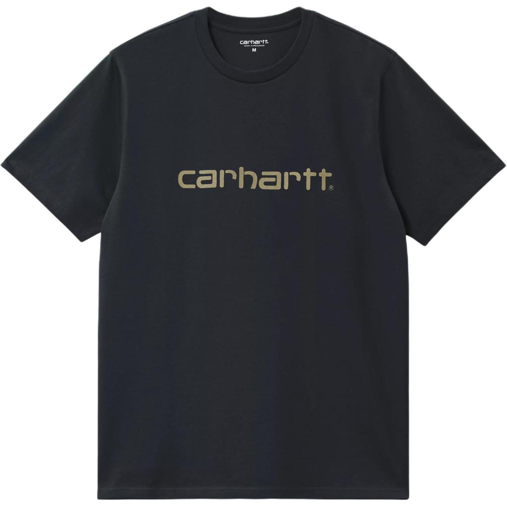Carhartt WIP Comfortable Logo Letter Round Neck Short Sleeve T-Shirt Unisex Tops I035700-3PL-XX