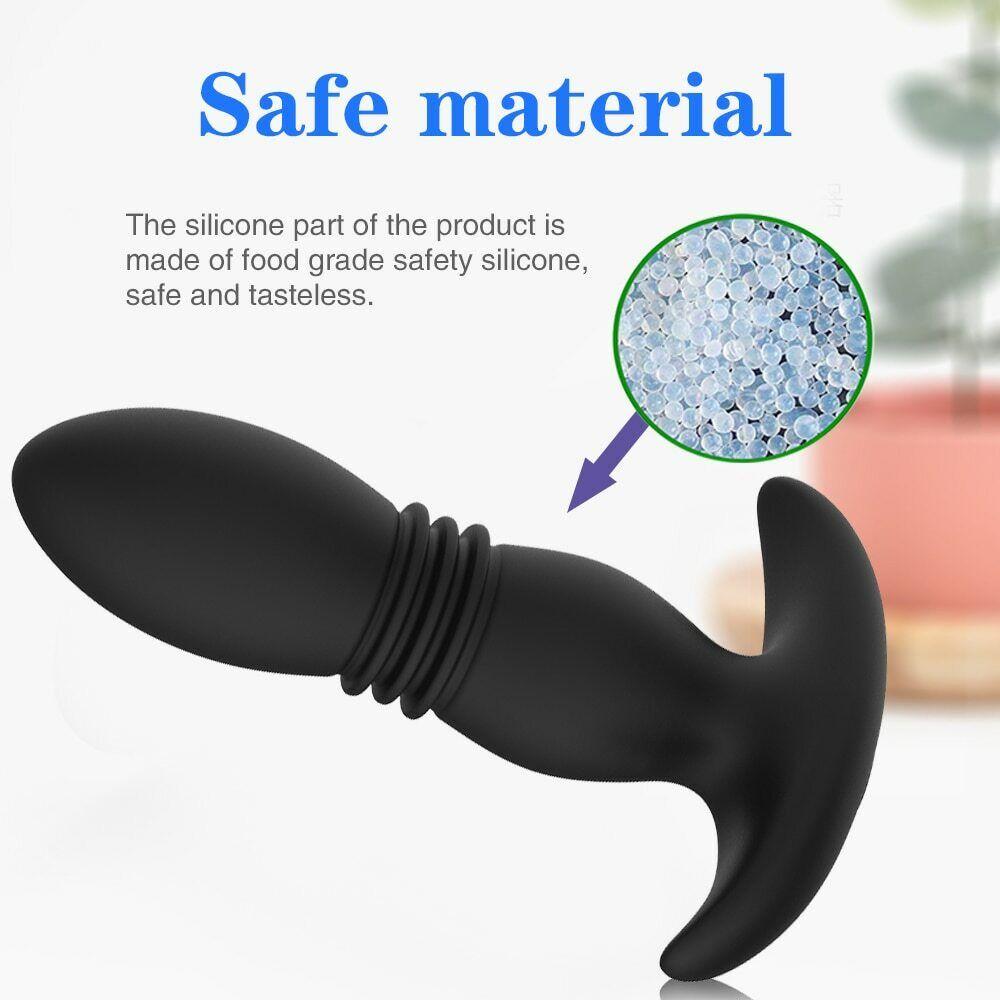 Automatic   Retractable   Vibrating   Anal   Plug   Anal Vibrator  Prostate  Massager  Masturbator  Dildo   Male   Plug Sex