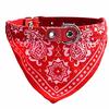 Adjustable Pet Dog Puppy Cat Neck Scarf Bandana Collar Neckerchief RD M