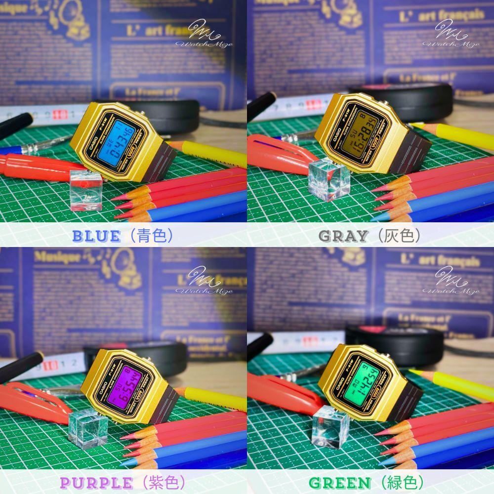 CASIO LCD base Lime LCD Custom watch Color Custom F-91WM-9AJH (base)