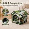Foldable Outdoor Cat House Aluminum Foil Thermal Insulation Waterproof Camouflage Pet Shelter Winter Warm House