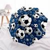 1pc Soccer Balls Pattern Automatic Open/Close Umbrella with Folding Feature Compact Travel Umbrella, Lightweight Design, for Commuting045