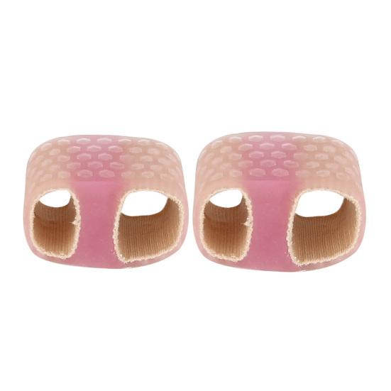 

2 шт., ортопедический сепаратор для пальцев, корректор вальгусной молоткообразной стопы, естественное выравнивание для женщин и мужчин, выравнивание стопы, распорка для пальцев, молоток, выпрямитель для пальцев S розовый