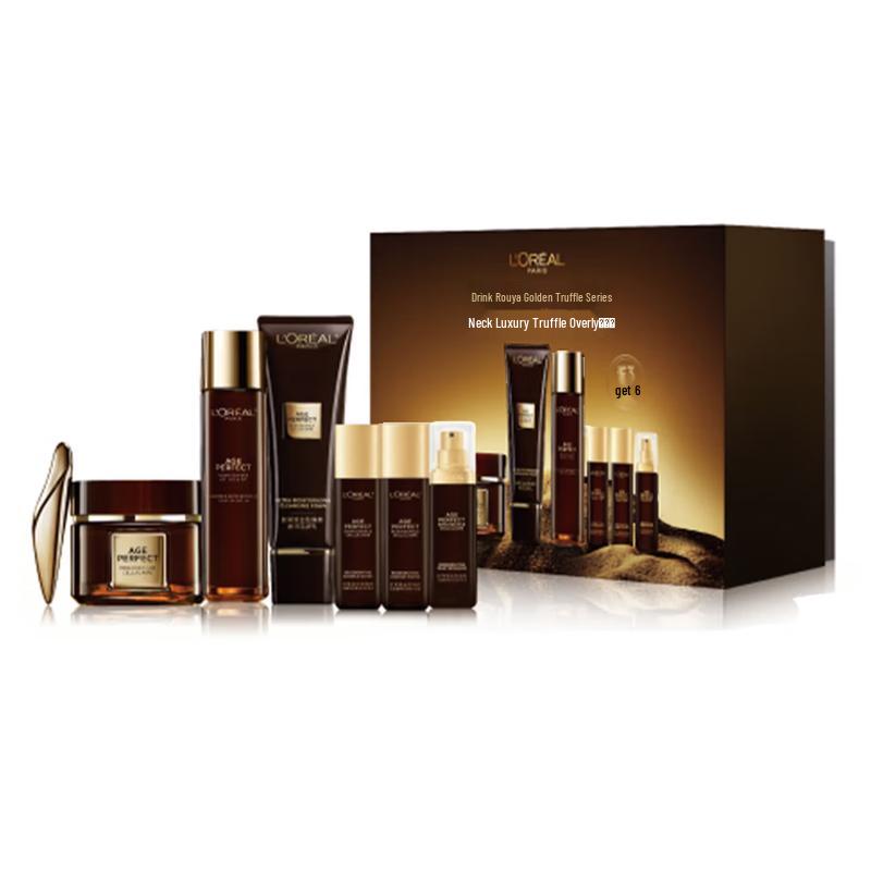 L Oreal Age Perfect Gold Truffle Anti-Aging Skincare 6-Piece Set